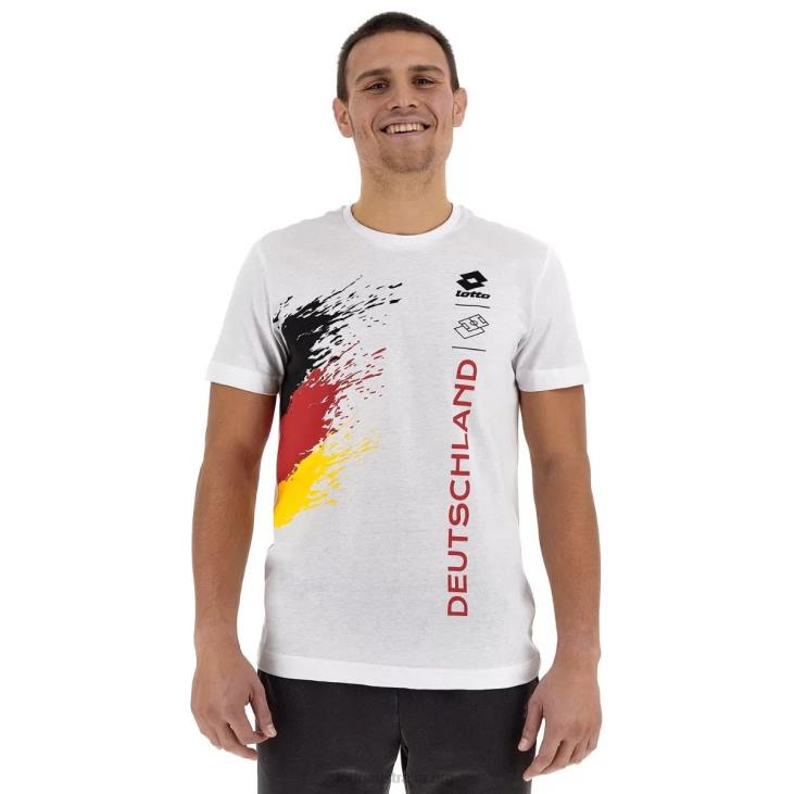 Men Lotto 204N453 Bright White Tee Wc22 Germany