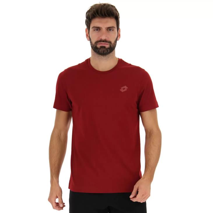 Men Lotto 204N476 Rhubarb Red Msc Tee