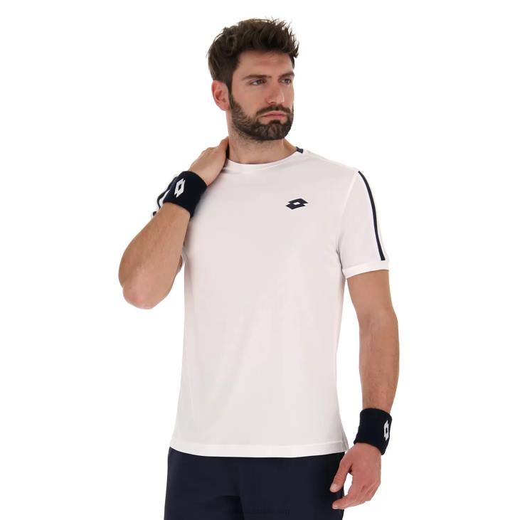 Men Lotto 204N502 Bright White Squadra II Tee Pl