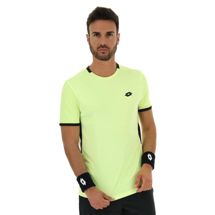 Men Lotto 204N511 Yellow Neon Top Ten III Tee Pl