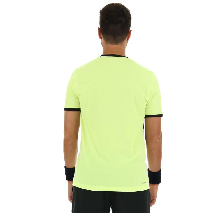 Men Lotto 204N511 Yellow Neon Top Ten III Tee Pl