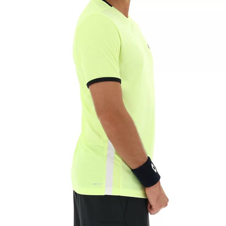 Men Lotto 204N511 Yellow Neon Top Ten III Tee Pl