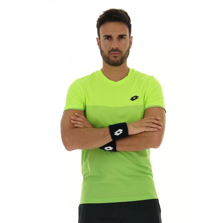 Men Lotto 204N513 Yellow Neon Top Ten III Tee Sml