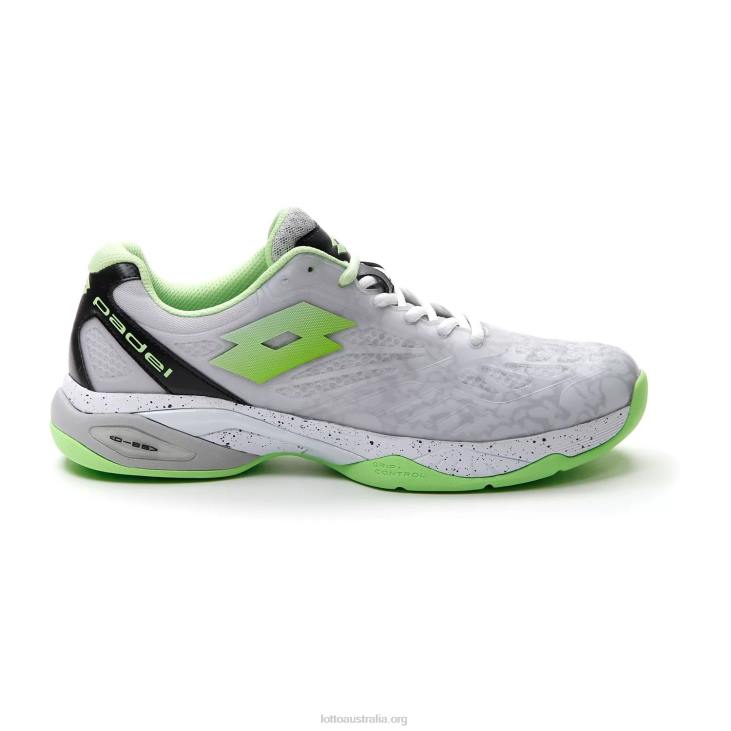 Men Lotto 204N204 All White/Green Apple Neo Superrapida 200 III