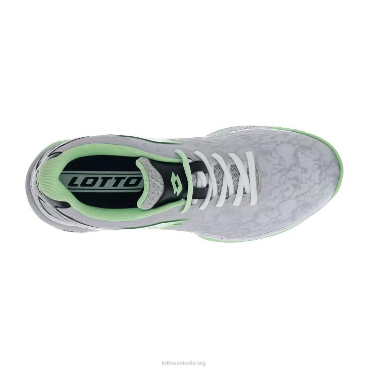 Men Lotto 204N204 All White/Green Apple Neo Superrapida 200 III