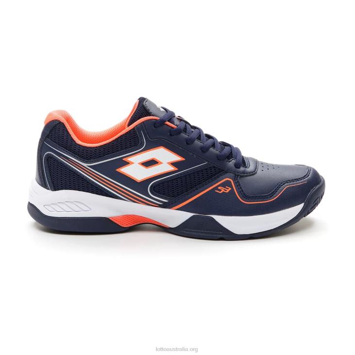 Men Lotto 204N209 Navy Blue/All White/Coral Fluo Superrapida 400 III