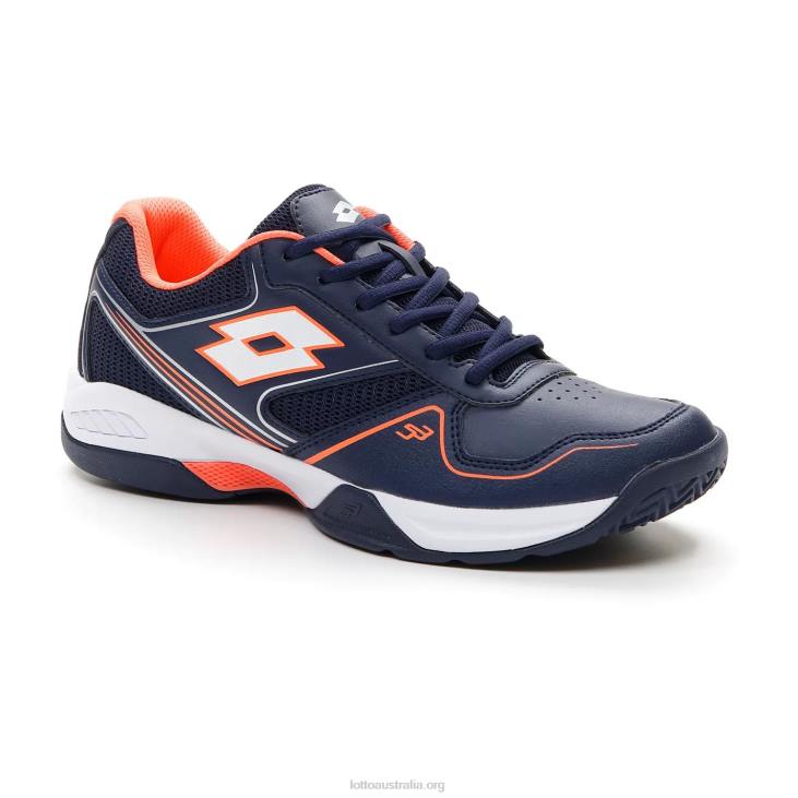 Men Lotto 204N209 Navy Blue/All White/Coral Fluo Superrapida 400 III