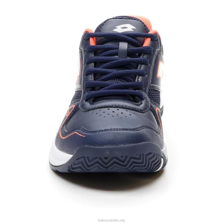 Men Lotto 204N209 Navy Blue/All White/Coral Fluo Superrapida 400 III