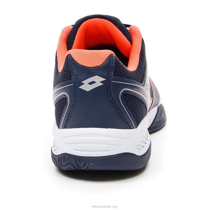 Men Lotto 204N209 Navy Blue/All White/Coral Fluo Superrapida 400 III