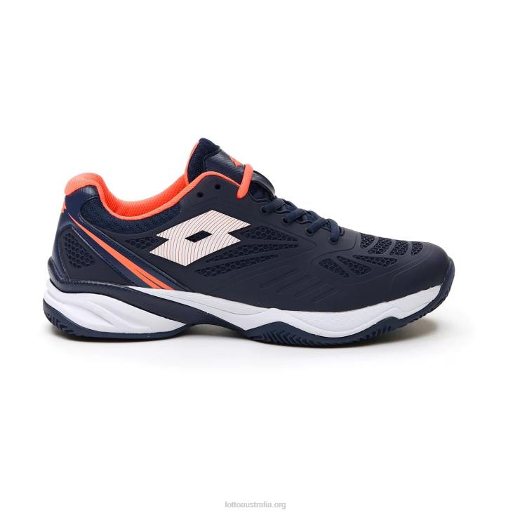 Men Lotto 204N210 Navy Blue/All White/Coral Fluo Superrapida 200 Prt