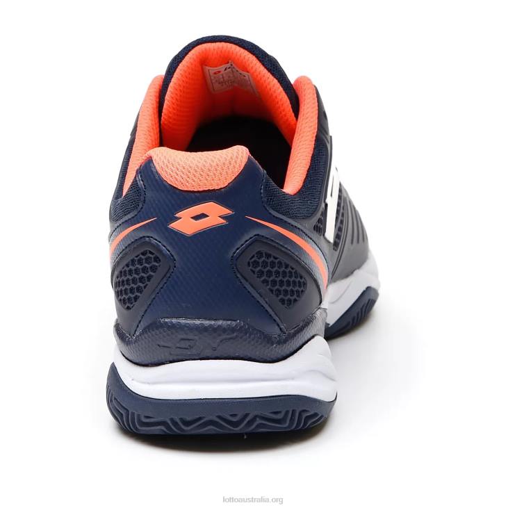 Men Lotto 204N210 Navy Blue/All White/Coral Fluo Superrapida 200 Prt
