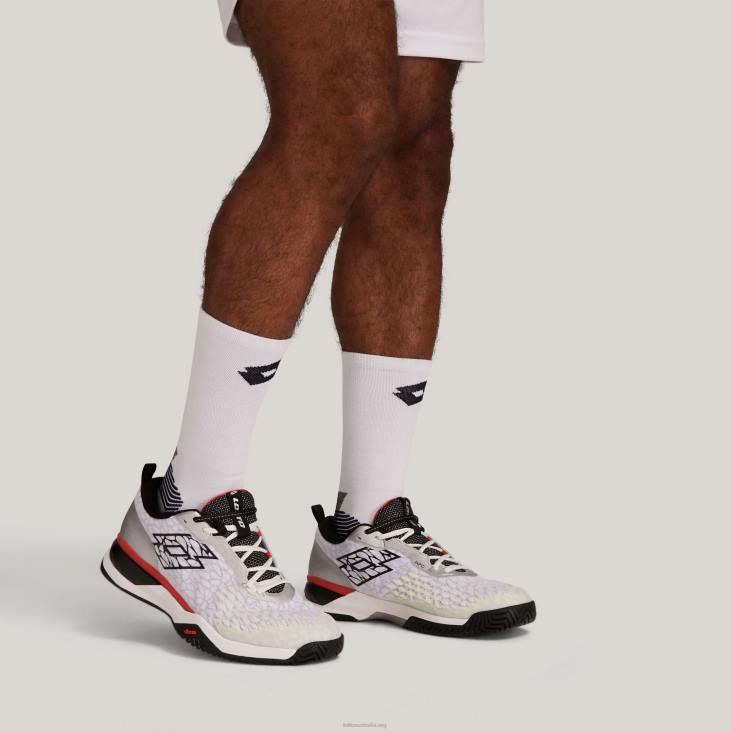 Men Lotto 204N1300 All White/All Black/Flame Red White Raptor Hyperpulse Speed 100