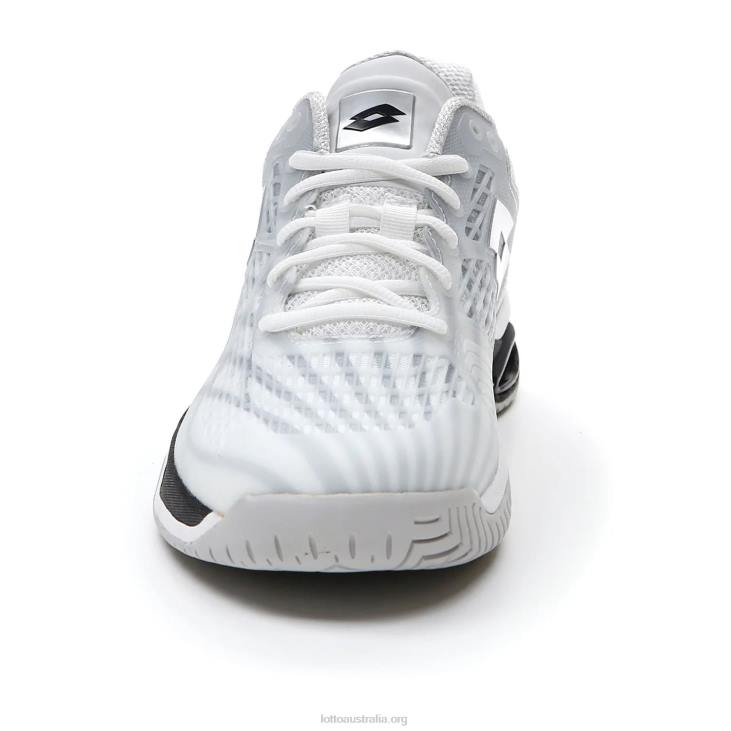 Men Lotto 204N1301 All White/All Black/Silver Metal 2 White Mirage 100 Speed