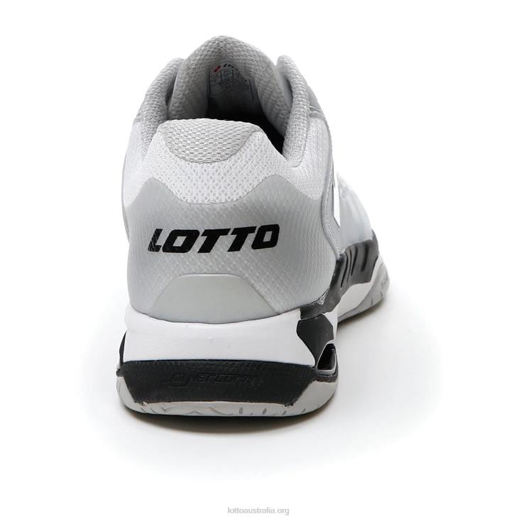 Men Lotto 204N1301 All White/All Black/Silver Metal 2 White Mirage 100 Speed