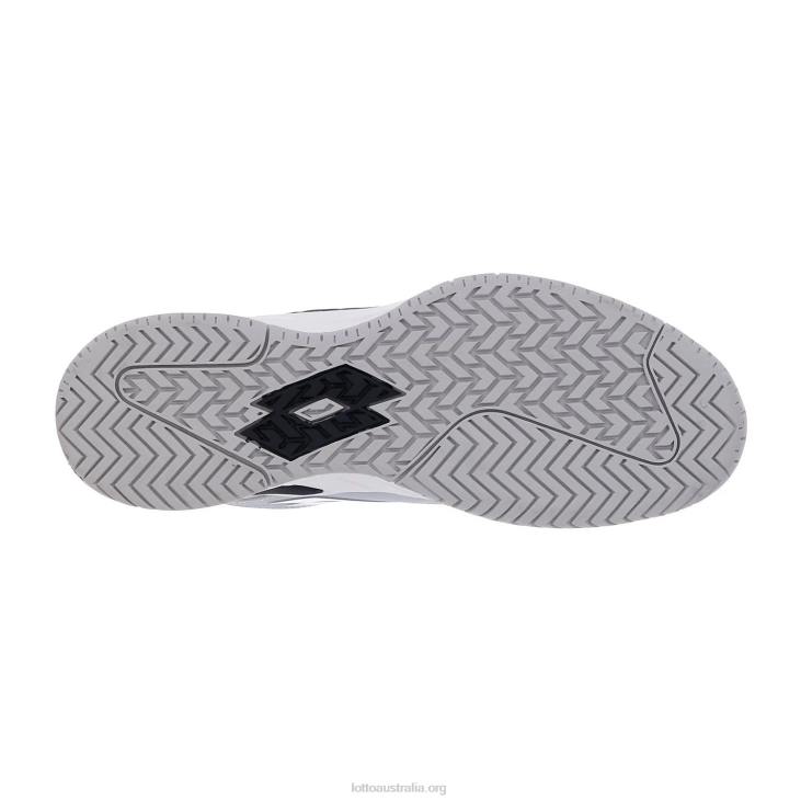 Men Lotto 204N1301 All White/All Black/Silver Metal 2 White Mirage 100 Speed