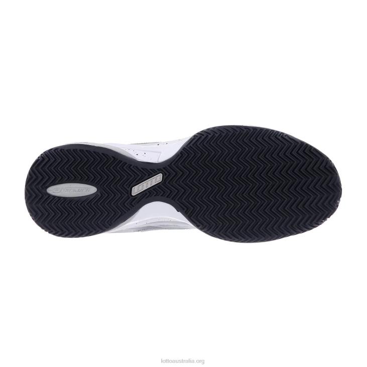 Men Lotto 204N1303 All White/All Black/Vapor Gray Mirage 300 Clay