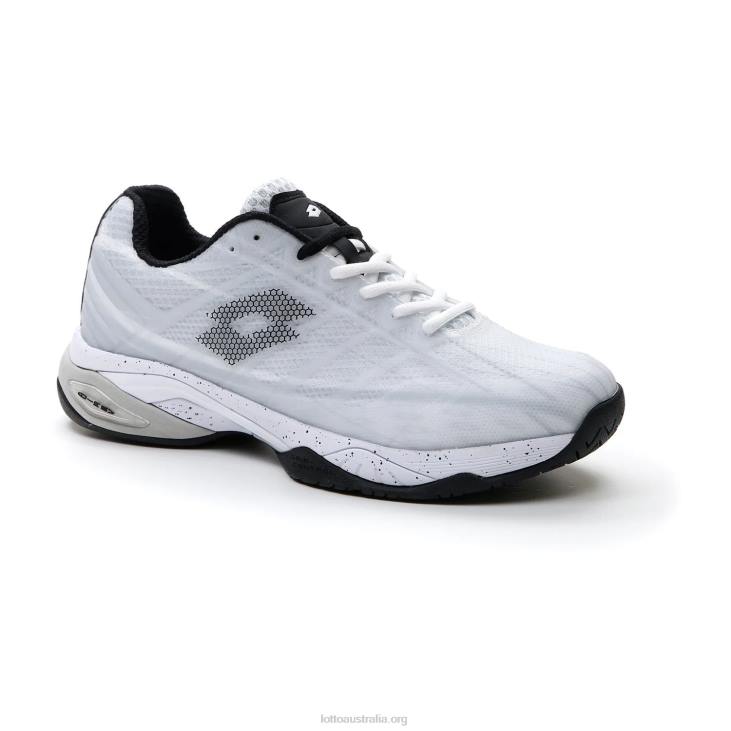 Men Lotto 204N1305 All White/All Black/Vapor Gray White Mirage 300 Speed