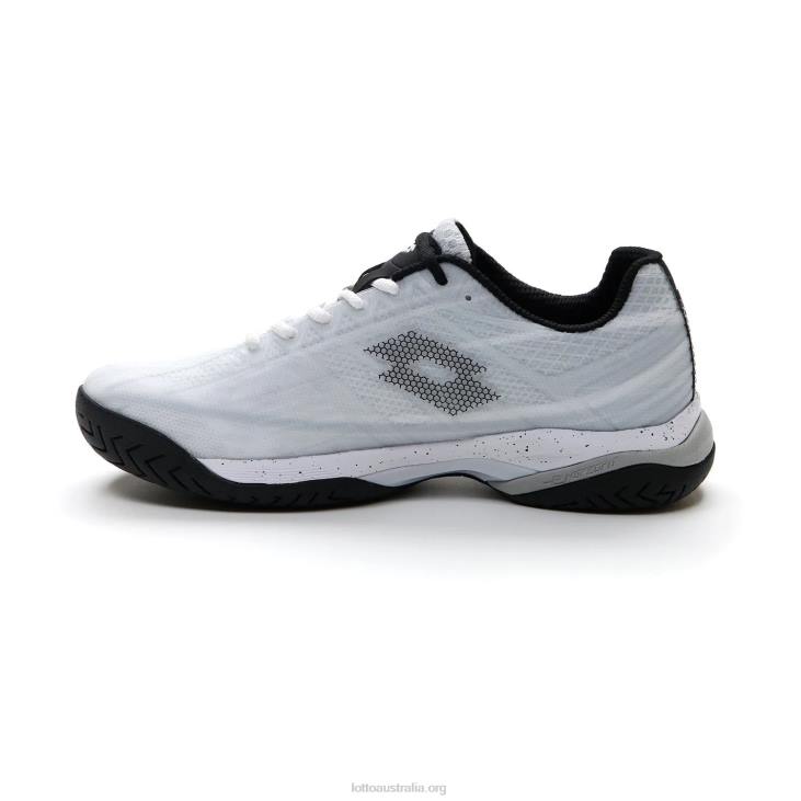 Men Lotto 204N1305 All White/All Black/Vapor Gray White Mirage 300 Speed