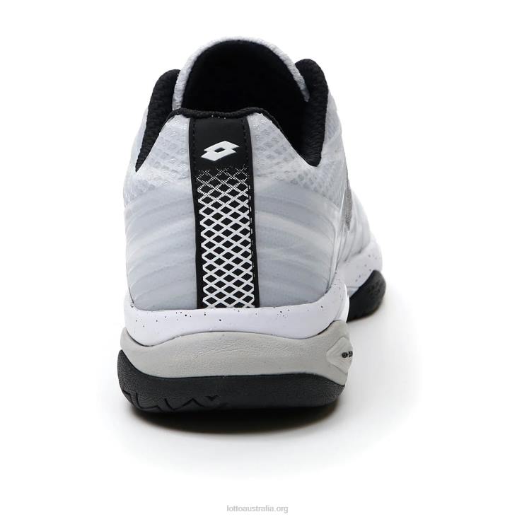 Men Lotto 204N1305 All White/All Black/Vapor Gray White Mirage 300 Speed