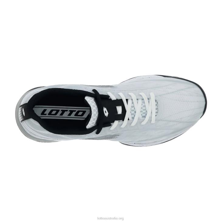 Men Lotto 204N1305 All White/All Black/Vapor Gray White Mirage 300 Speed