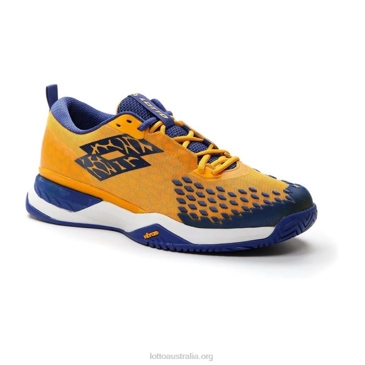 Men Lotto 204N1314 Saffron/Sodalite Blue Saffron Raptor Hyperpulse Speed 100