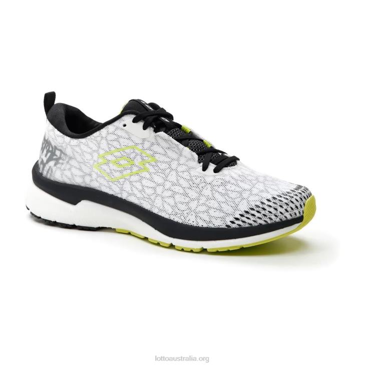Men Lotto 204N216 All White/Acacia Green Volata Hyperpulse 100