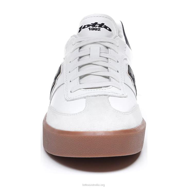 Men Lotto 204N27 All White/All Black Brasil Select Lth