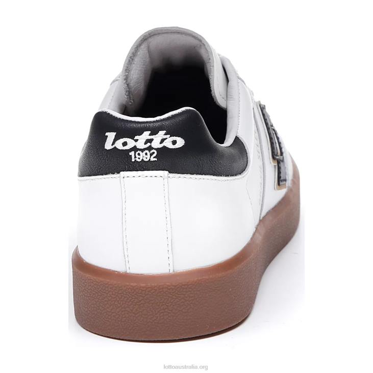 Men Lotto 204N27 All White/All Black Brasil Select Lth