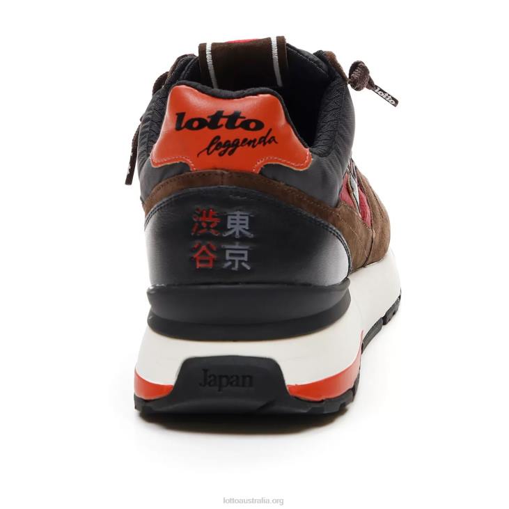 Men Lotto 204N39 Fondant Brown/All Black/Dried Tomato Tokyo Shibuya