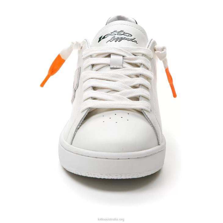 Men Lotto 204N40 White/Green Resin/Orange Fluo 2 Autograph Fluo