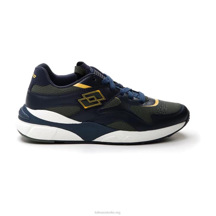 Men Lotto 204N57 Dark Blue/Thyme Dk Green/Old Gold Sirius \'95 Amf
