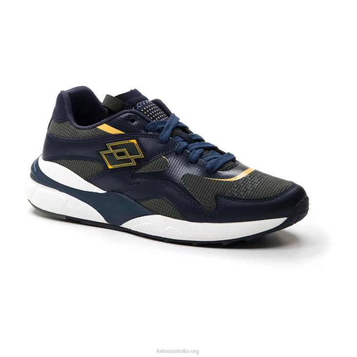 Men Lotto 204N57 Dark Blue/Thyme Dk Green/Old Gold Sirius \'95 Amf