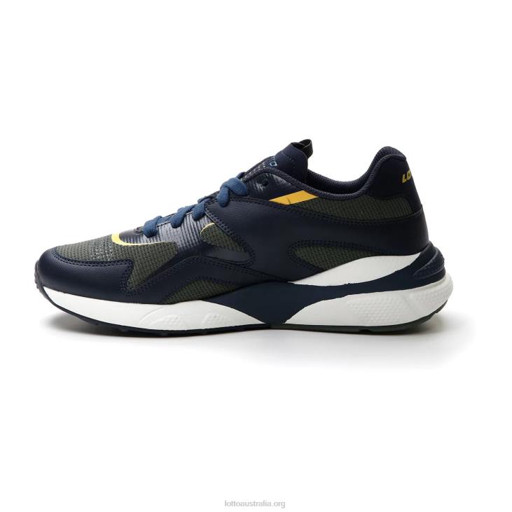 Men Lotto 204N57 Dark Blue/Thyme Dk Green/Old Gold Sirius \'95 Amf