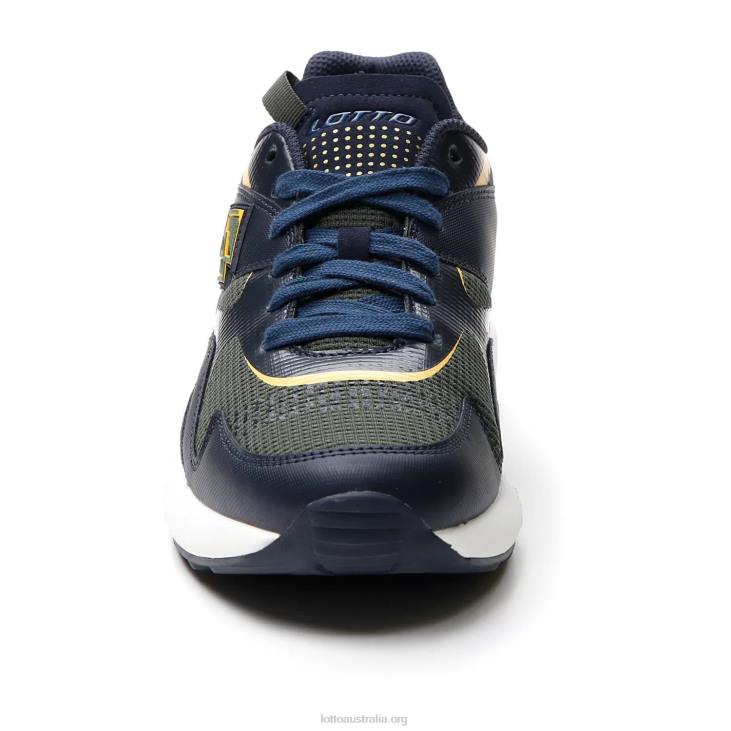 Men Lotto 204N57 Dark Blue/Thyme Dk Green/Old Gold Sirius \'95 Amf