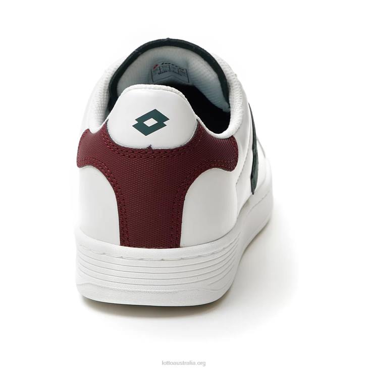 Men Lotto 204N67 White/Trekking Green/Windsor Wine 1973 Amf Evo VII