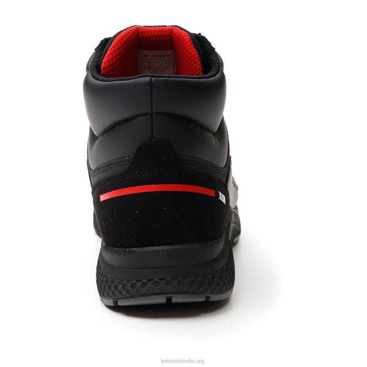 Men Lotto 204N69 All Black Ultra Amf II Mid Hd