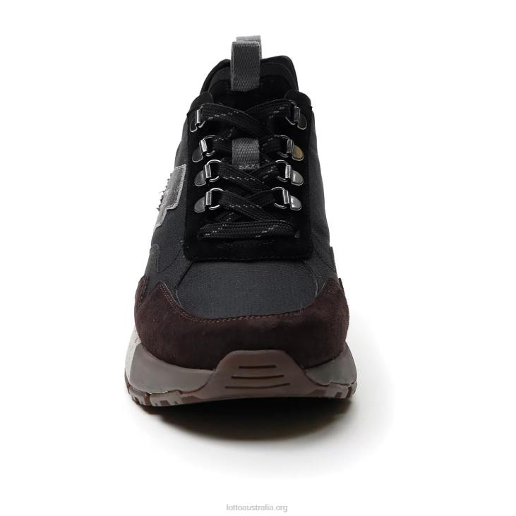 Men Lotto 204N6 All Black/Fondant Brown Tokyo Shibuya II