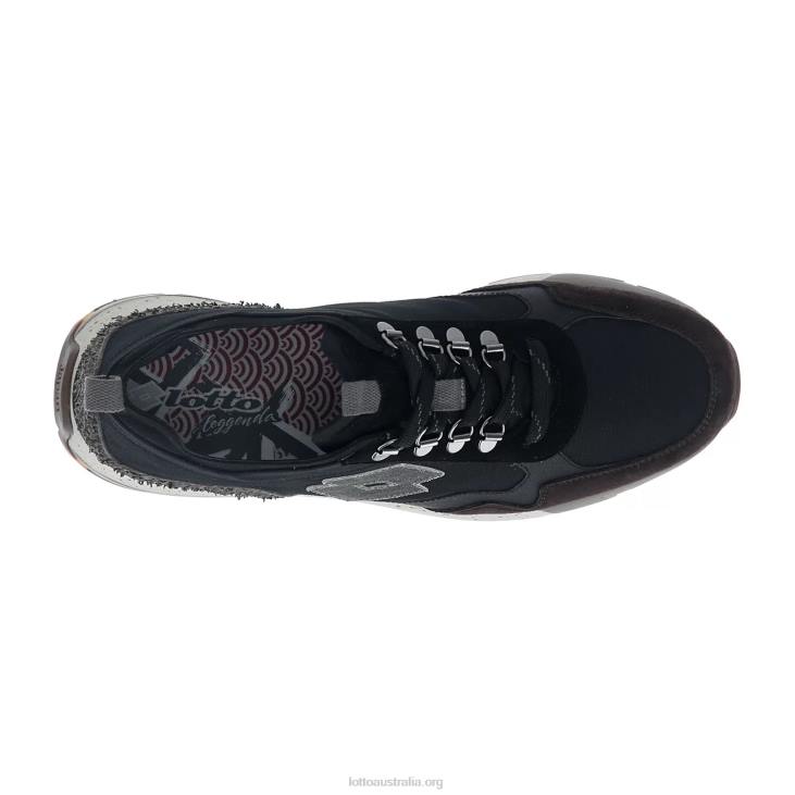 Men Lotto 204N6 All Black/Fondant Brown Tokyo Shibuya II