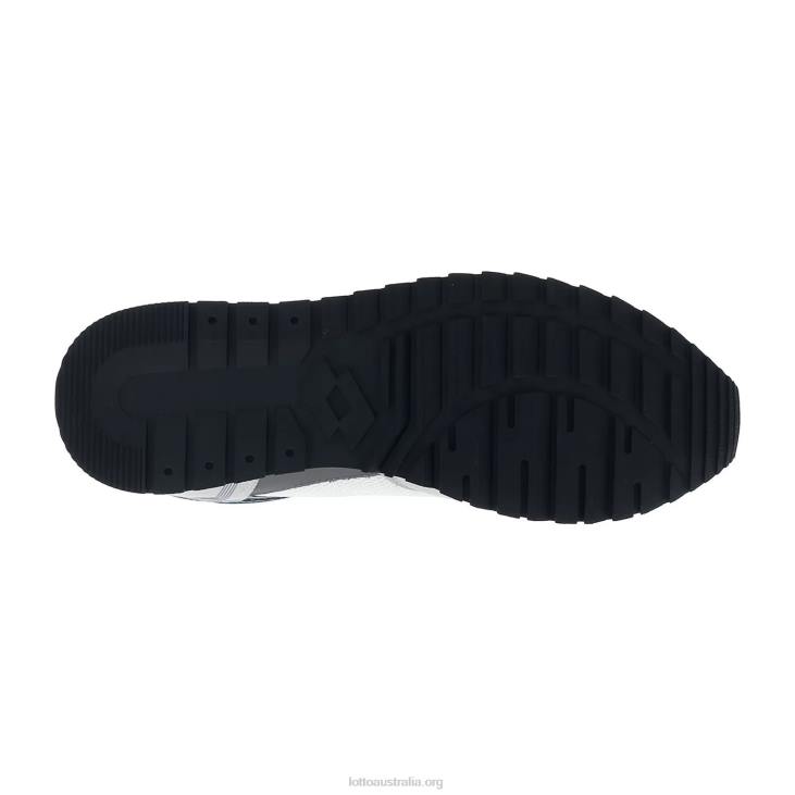 Men Lotto 204N75 White/Blue Mirage/Vapor Gray Runner Plus \'95 Amf V