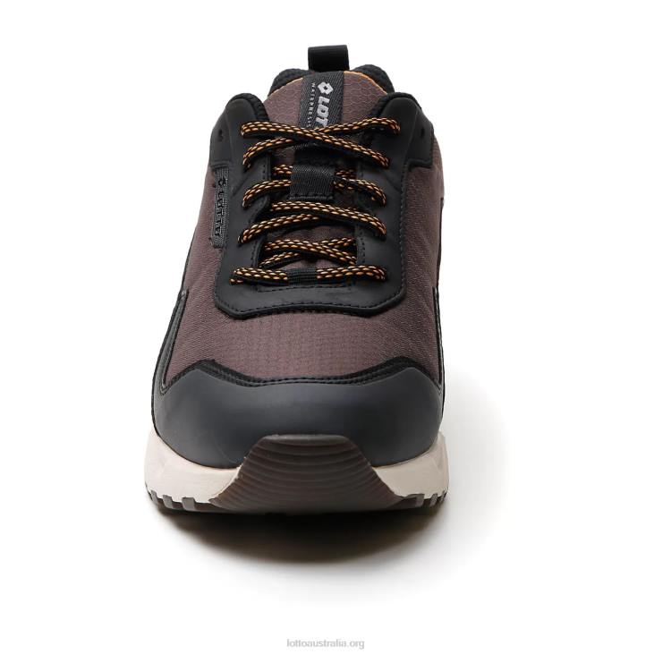 Men Lotto 204N78 Fondant Brown/All Black Ultra Amf II Hd