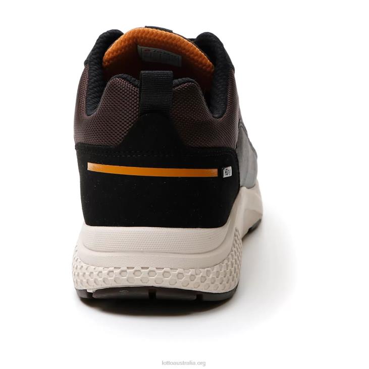 Men Lotto 204N78 Fondant Brown/All Black Ultra Amf II Hd