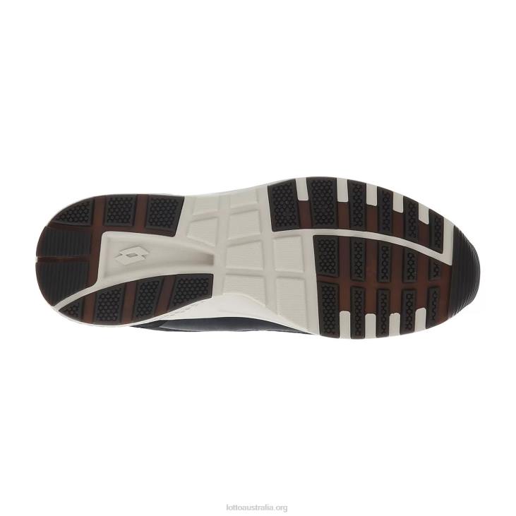 Men Lotto 204N78 Fondant Brown/All Black Ultra Amf II Hd