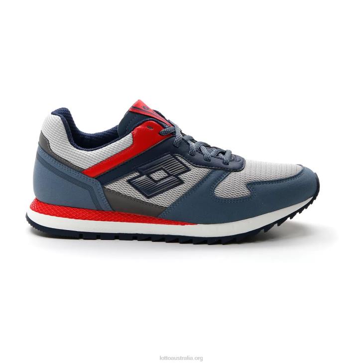 Men Lotto 204N80 Vapor Gray/Dress Blue/Blue Mirage Runner Plus '95 Amf V