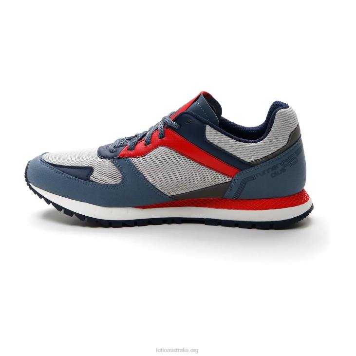 Men Lotto 204N80 Vapor Gray/Dress Blue/Blue Mirage Runner Plus \'95 Amf V