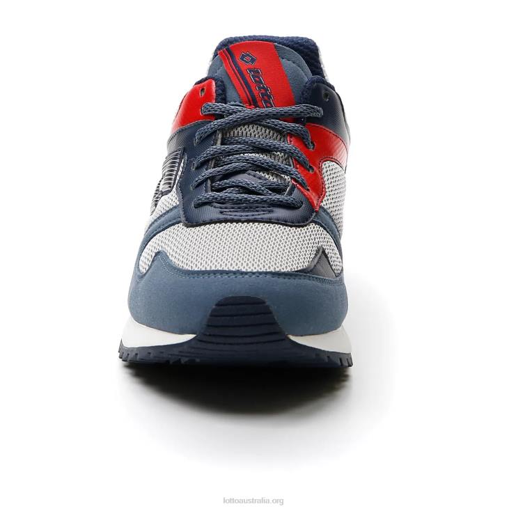 Men Lotto 204N80 Vapor Gray/Dress Blue/Blue Mirage Runner Plus \'95 Amf V