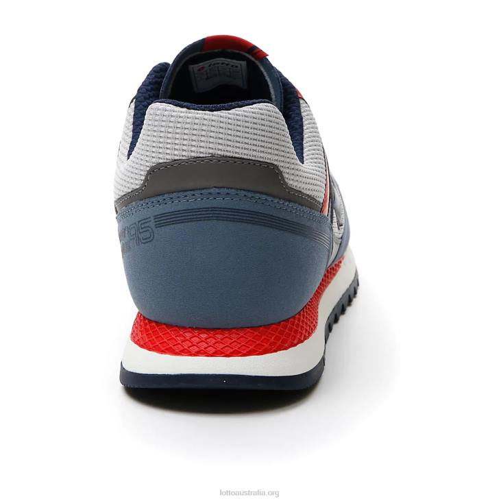 Men Lotto 204N80 Vapor Gray/Dress Blue/Blue Mirage Runner Plus \'95 Amf V