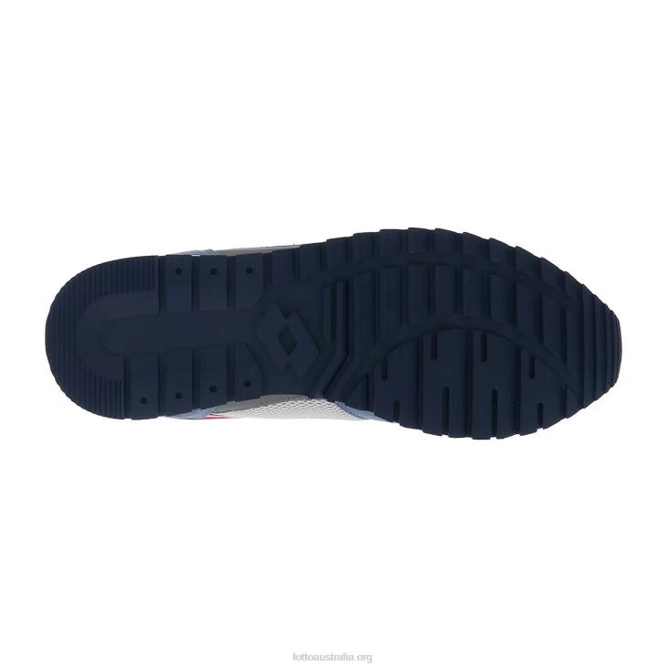 Men Lotto 204N80 Vapor Gray/Dress Blue/Blue Mirage Runner Plus \'95 Amf V