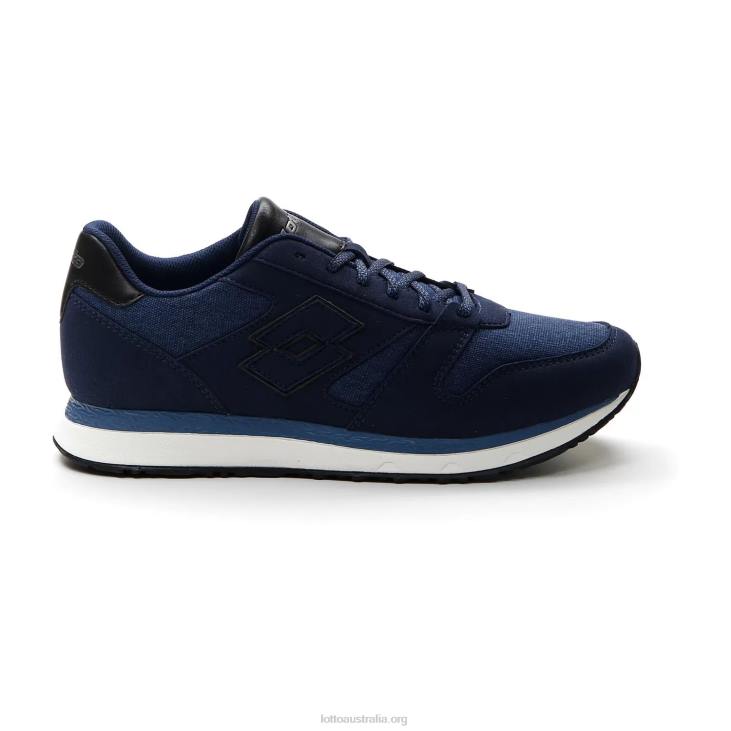 Men Lotto 204N82 Dress Blue/All Black Trainer Amf Xix Cvs