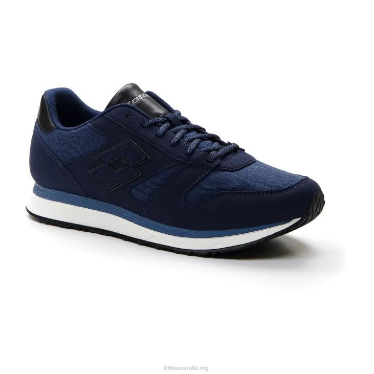 Men Lotto 204N82 Dress Blue/All Black Trainer Amf Xix Cvs