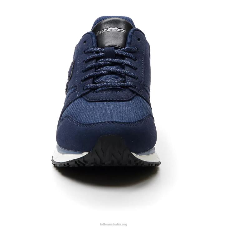 Men Lotto 204N82 Dress Blue/All Black Trainer Amf Xix Cvs